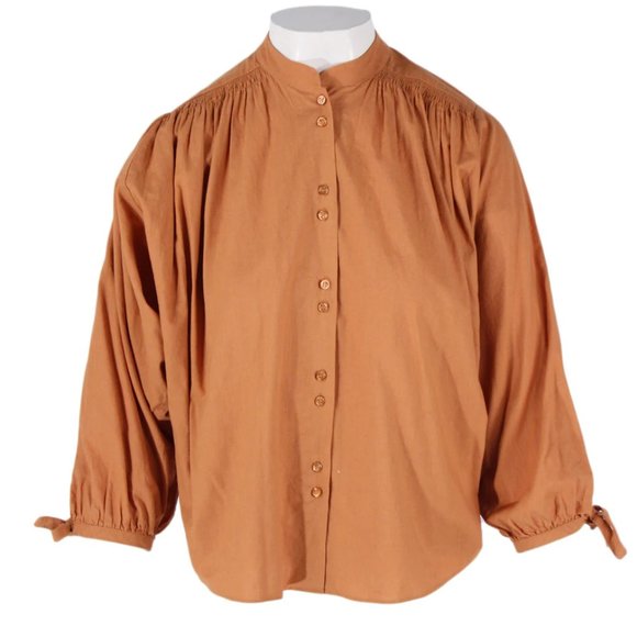 Doen O'Keefe Top in Spice brown Small - Picture 2 of 6